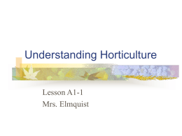 Understanding Horticulture