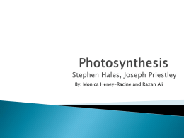 Photosynthesis - stpatsscience12