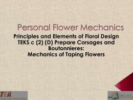 Lesson 02D Personal Flower Mechanics - Taping PPT