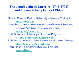 and the medicinal plants of China
