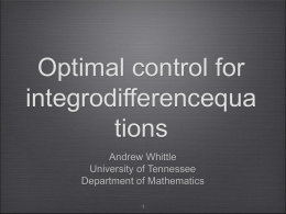 Optimal Control for Integrodifference Equations