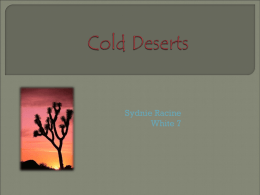 cold deserts - Lewiston School District