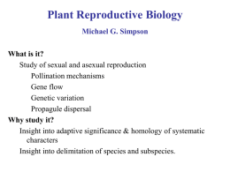 Plant Reproductive Biology