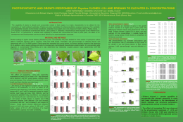 PHOTOSYNTHETIC AND GROWTH RESPONSES OF Populus …