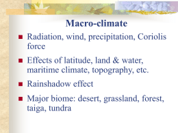 Macro-climate