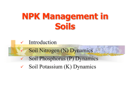Sulfur Dynamics in Soils