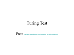 Turing Test - Bethel University