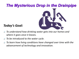 The Mysterious Drop in the Drainpipe