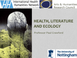Health, Literature and Ecology