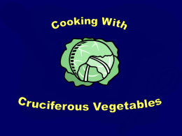 Cruciferous Vegetables - Pennsylvania State University