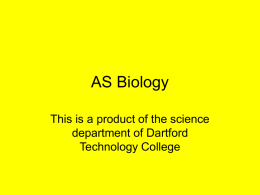 AS Biology - Teachnet UK