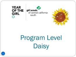 Program Level Daisy - Girl Scouts of Central California South