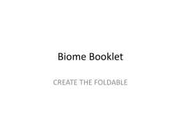 Biome Booklet - Mr. Freeman's WebPage