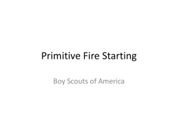 Primitive Fire Starting - Allegheny Highlands Training