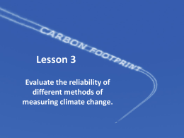 Objectives - Metlink Teaching Weather and Climate