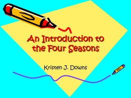 An Introduction to the Four Seasons