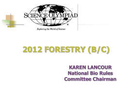 Central Forests - Science Olympiad