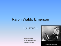 Ralph Waldo Emerson - Kaneland School District