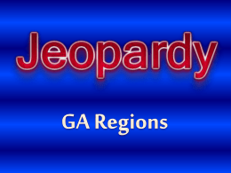 Regions Coach jeopardy - Lamar County Elementary School