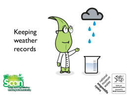 Keeping weather records