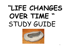 LIFE CHANGES OVER TIME STUDY GUIDE