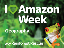 Geography - Sky Rainforest Rescue