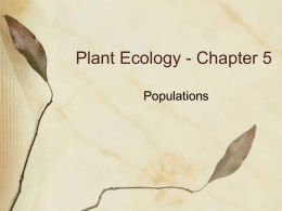 Plant Ecology - Chapter 5