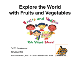 Explore the World with Fruits and Vegetables