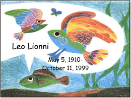 Leo Lionni - First Grade
