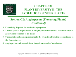 Plant Class Sp 2010/30C2-Angiosperms (Organismal)