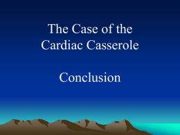 CPC Case Submission “The Case of the Cardiac Casserole”