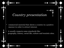 Country presentation