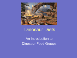 Dinosaur Diets