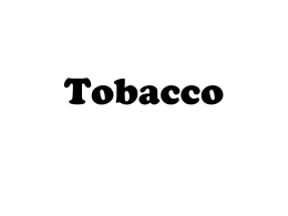 Tobacco - Images