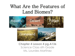 What Are the Features of Land Biomes? - 6thgrade