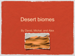 Desert biomes