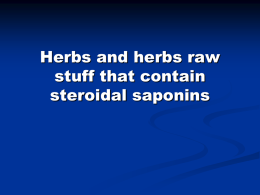 07. MP and MPM that contain steroidal saponins