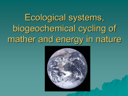 Ecological systems