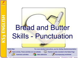 Bread and Butter Skills