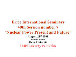 Erice_2008 - Harvard University Department of Physics