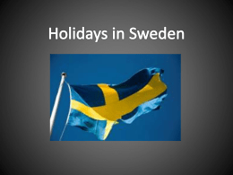 List of the Swedish festivities (ppt.file)