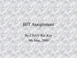 BIT Assignment