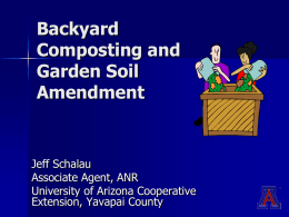 Backyard Composting - University of Arizona