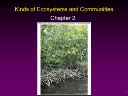 EE II Chapter 2 Kinds of Ecosystems and Communities
