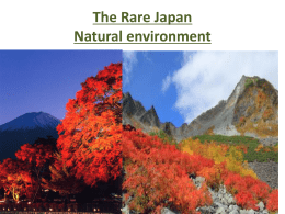 The Rare Japan Natural environment The Rare Japan Natural