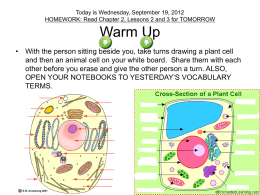 Wednesday, September 19, 2012 Standards/Objective: TLW
