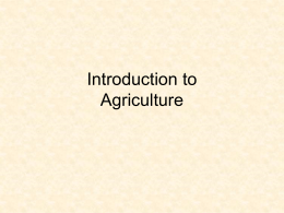 Introduction to AgriScience & Technology