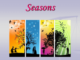 Seasons - English for kindergarten