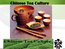 Tea and Chinese Culture