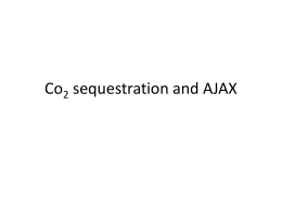Co2 sequestration and AJAX
